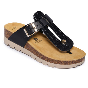 Plakton Thong Sandal – Carmella Black